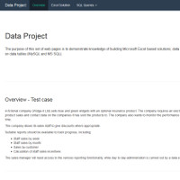 Data Project screenshot