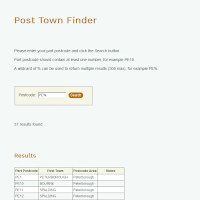 Post Town Finder screenshot